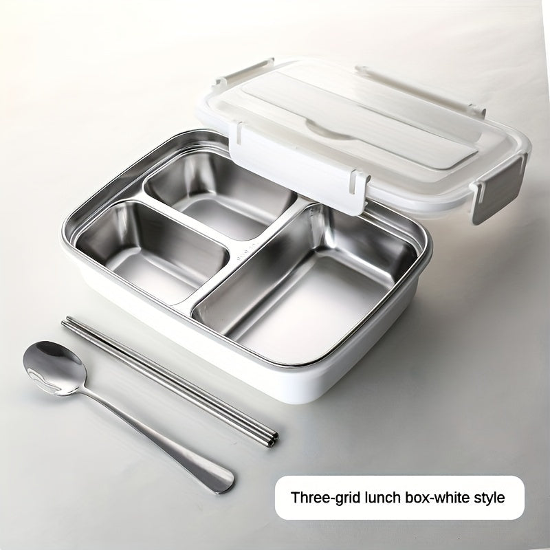 Roestvrijstalen lunchbox met 3 compartimenten