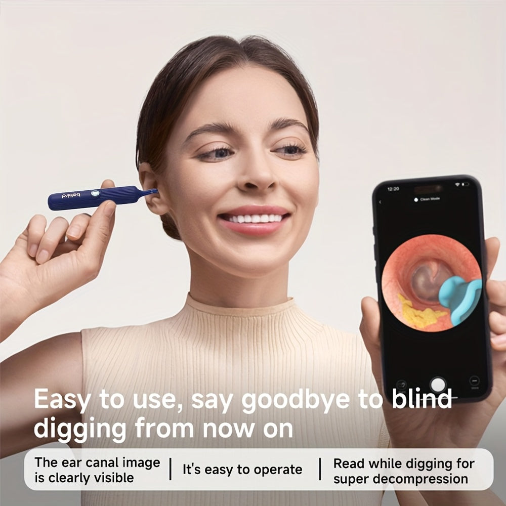 Slimme 1080p oorreiniger met camera en app