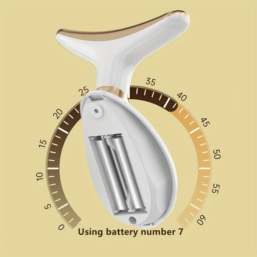 Draagbare gezichts- en nekmassager op batterijen