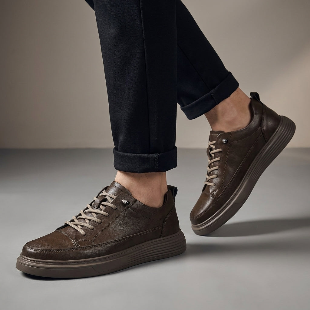 Zwarte lage sneakers voor heren