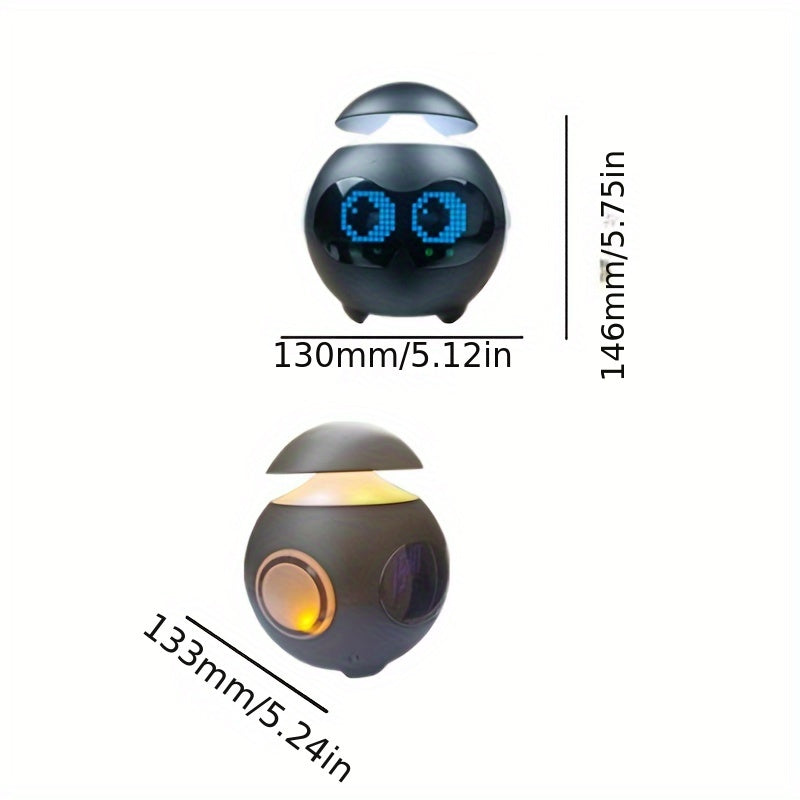 Robotwekker met digitaal display en sfeerverlichting