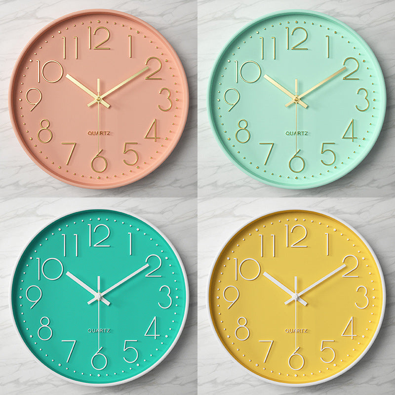 Moderne wandklok - 30,5 cm ABS met glazen afdekking