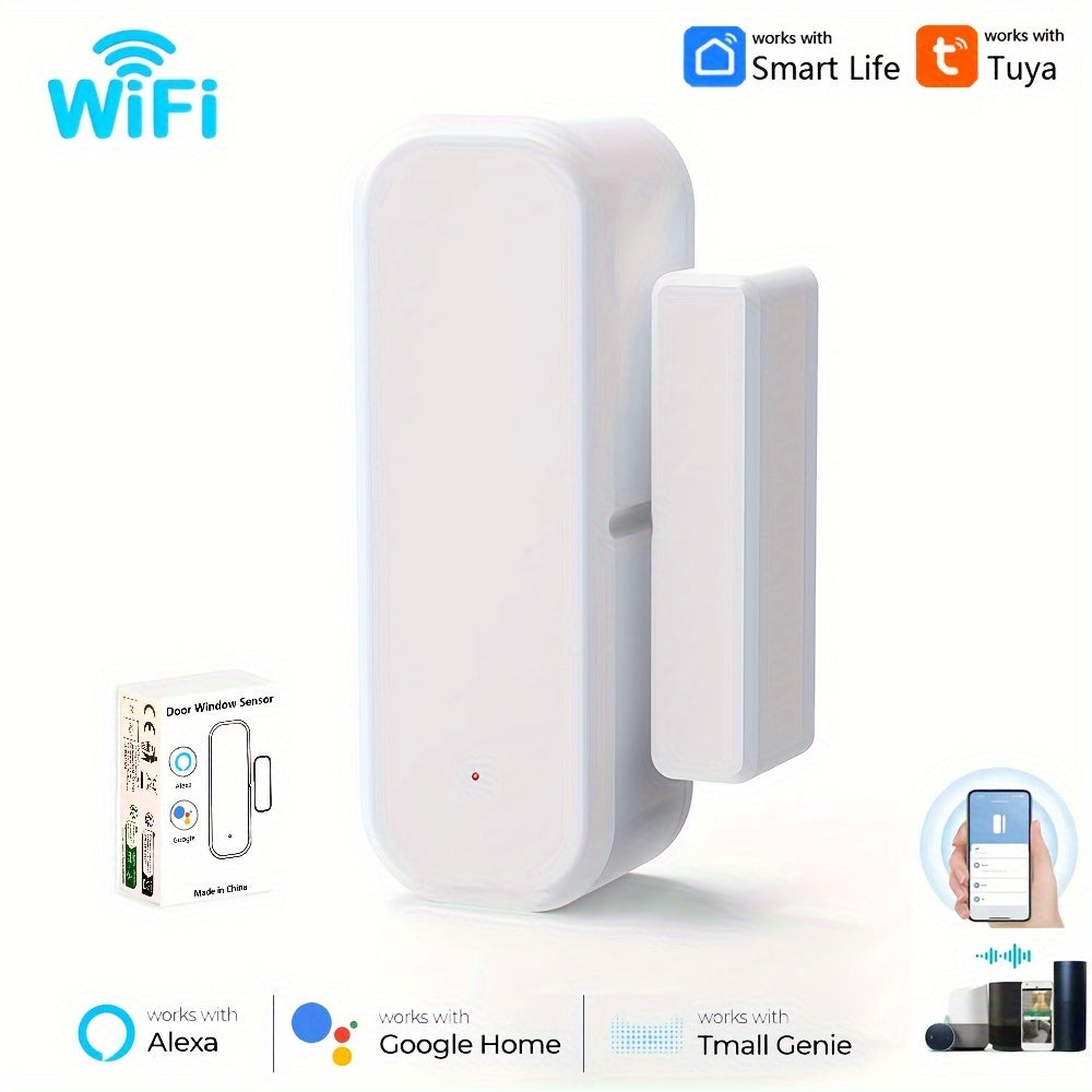 Slimme wifi-deur- en raamsensor met alarmmeldingen