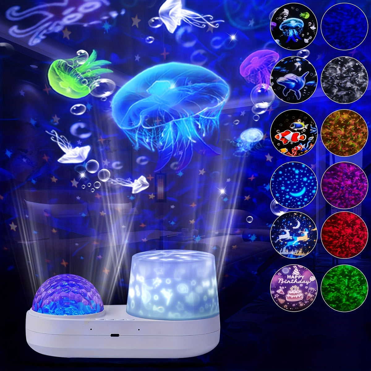 Sterren- en oceaanprojector met instelbare helderheid