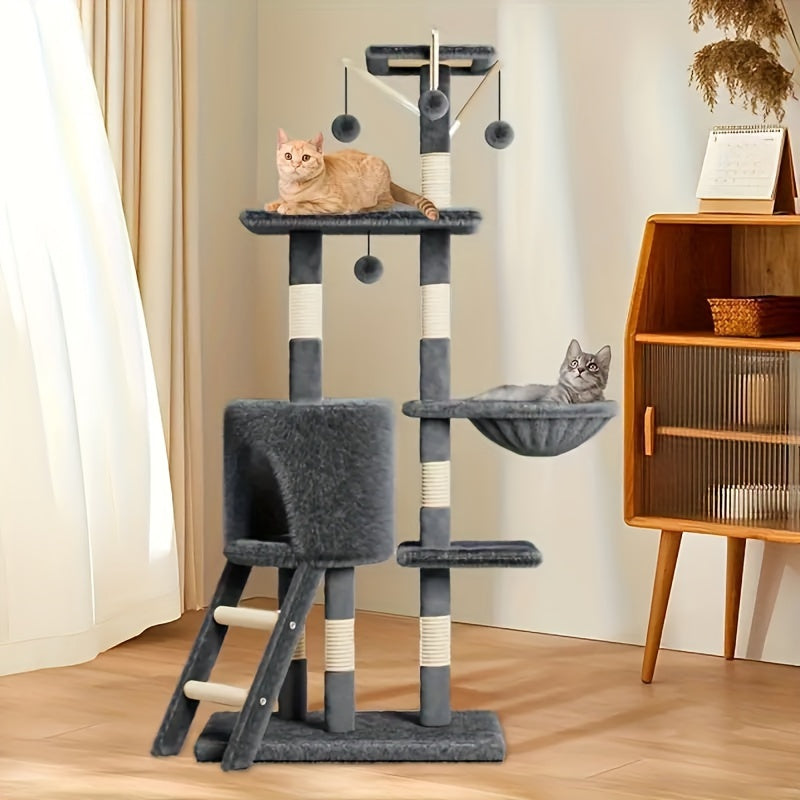 Multilevel Kattentoren met Krabpaal en Rustplatforms
