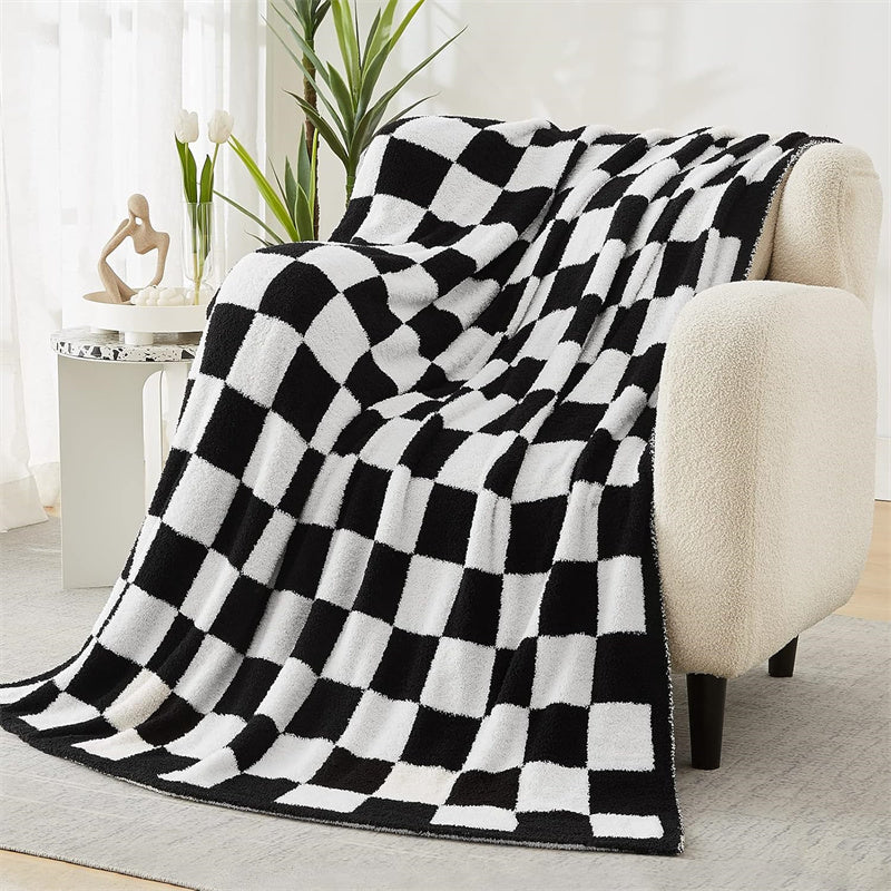 Geruite plaid - Omkeerbare zachte polyester deken