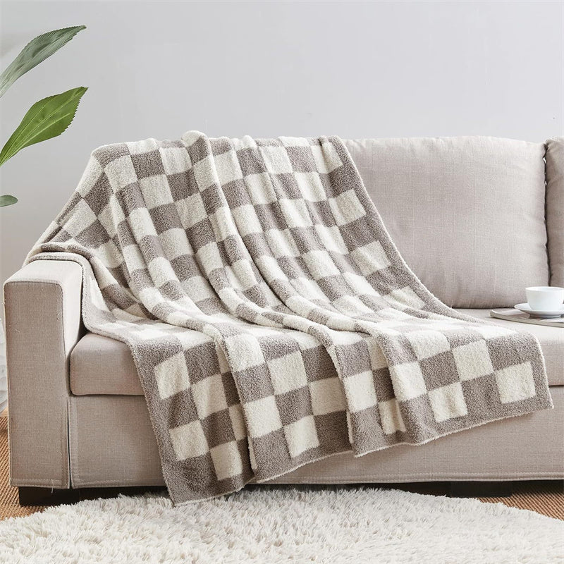 Geruite plaid - Omkeerbare zachte polyester deken