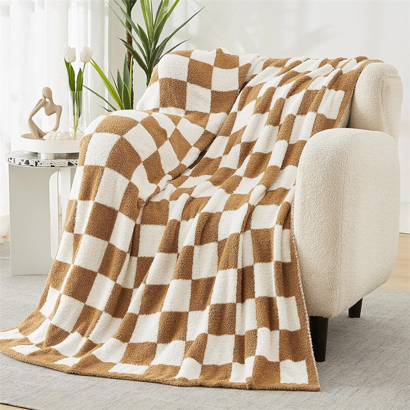 Geruite plaid - Omkeerbare zachte polyester deken