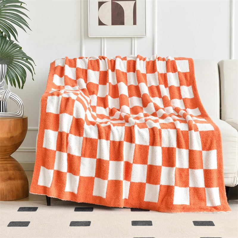 Geruite plaid - Omkeerbare zachte polyester deken