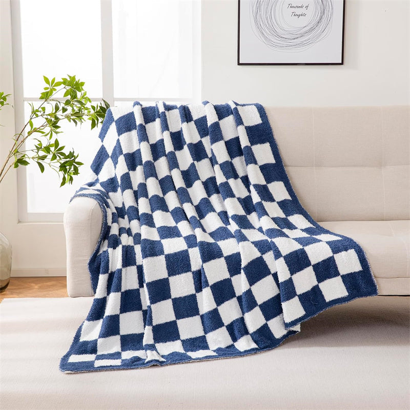 Geruite plaid - Omkeerbare zachte polyester deken