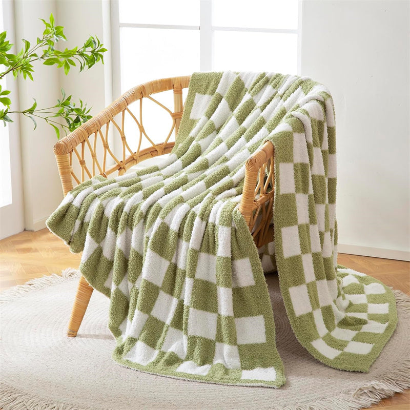 Geruite plaid - Omkeerbare zachte polyester deken