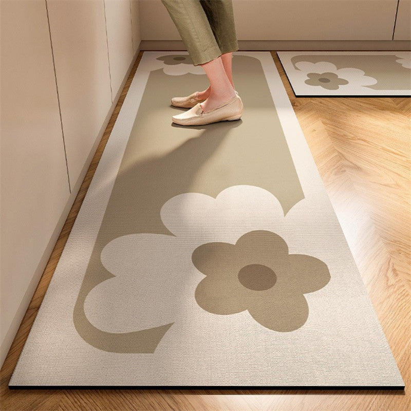 Keukenmat - Absorberend diatomeeënmateriaal met rubberen rug