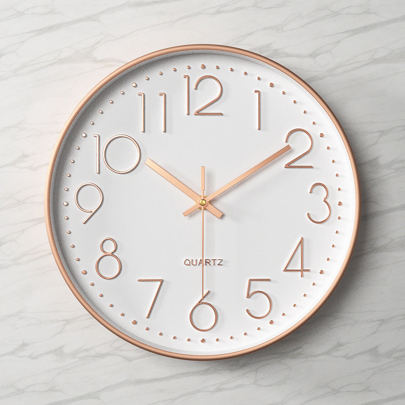 Moderne wandklok - 30,5 cm ABS met glazen afdekking