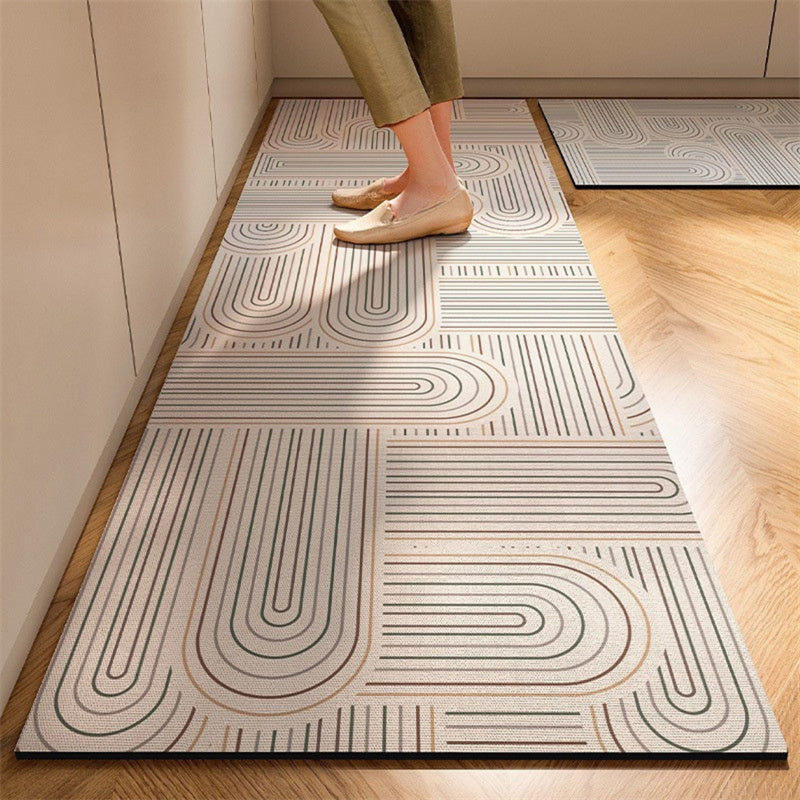 Keukenmat - Absorberend diatomeeënmateriaal met rubberen rug