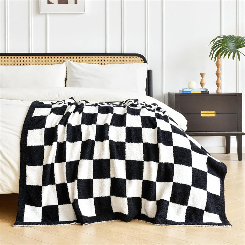Geruite plaid - Omkeerbare zachte polyester deken