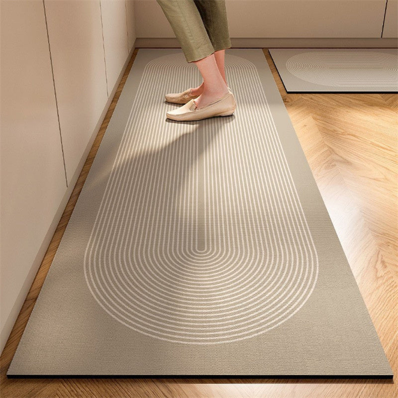 Keukenmat - Absorberend diatomeeënmateriaal met rubberen rug