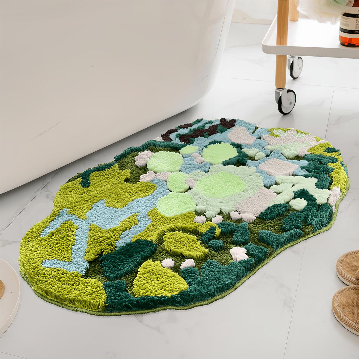 3D mosbadmat - Getufte polyester microvezel met TPR
