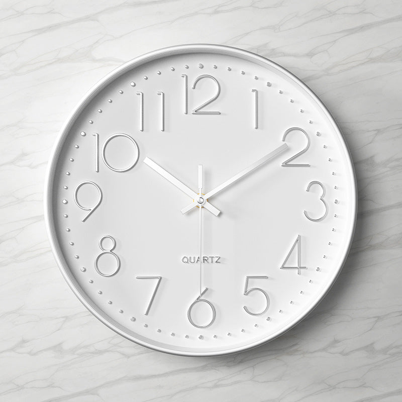Moderne wandklok - 30,5 cm ABS met glazen afdekking
