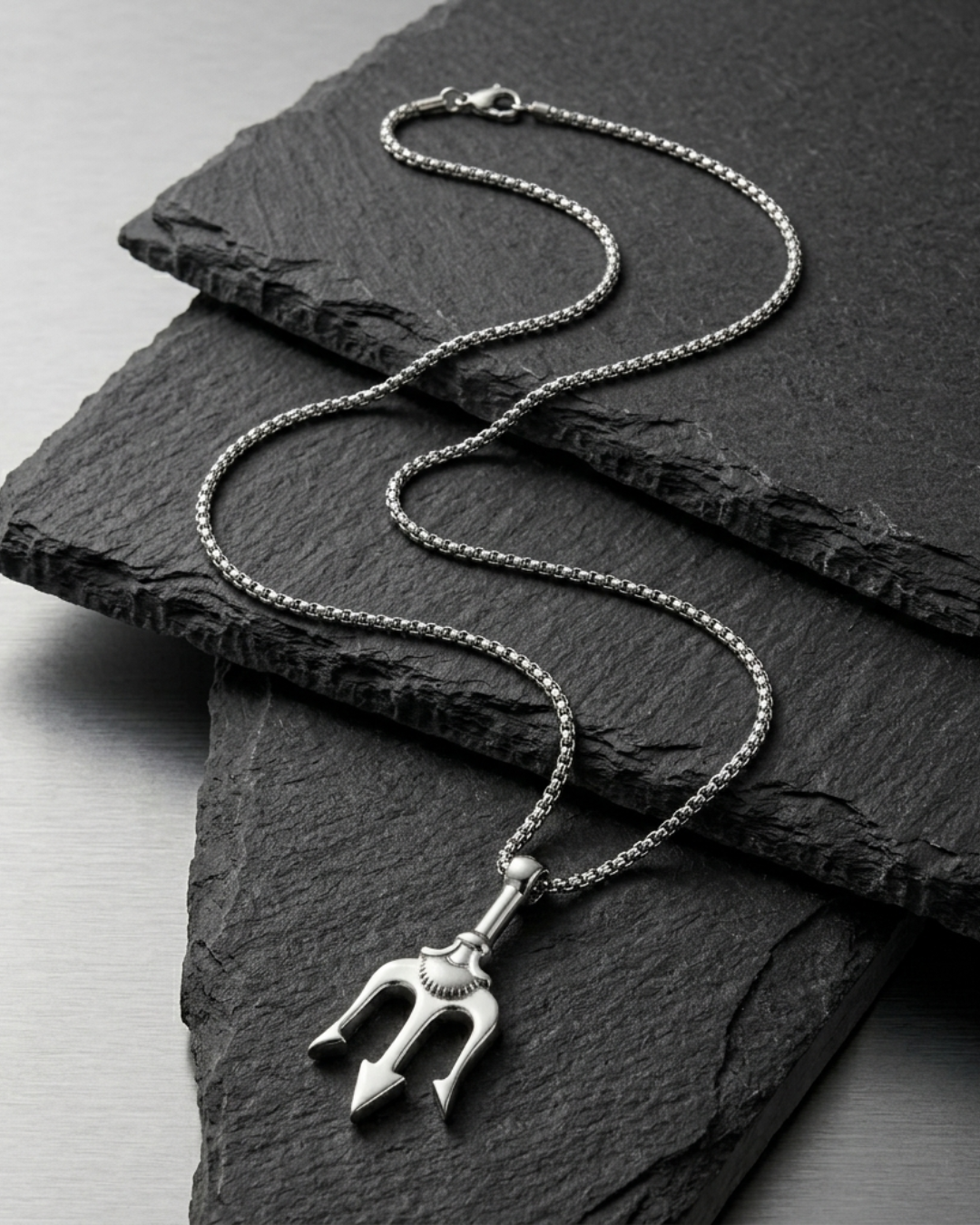 Ketting met Poseidon-hanger voor heren