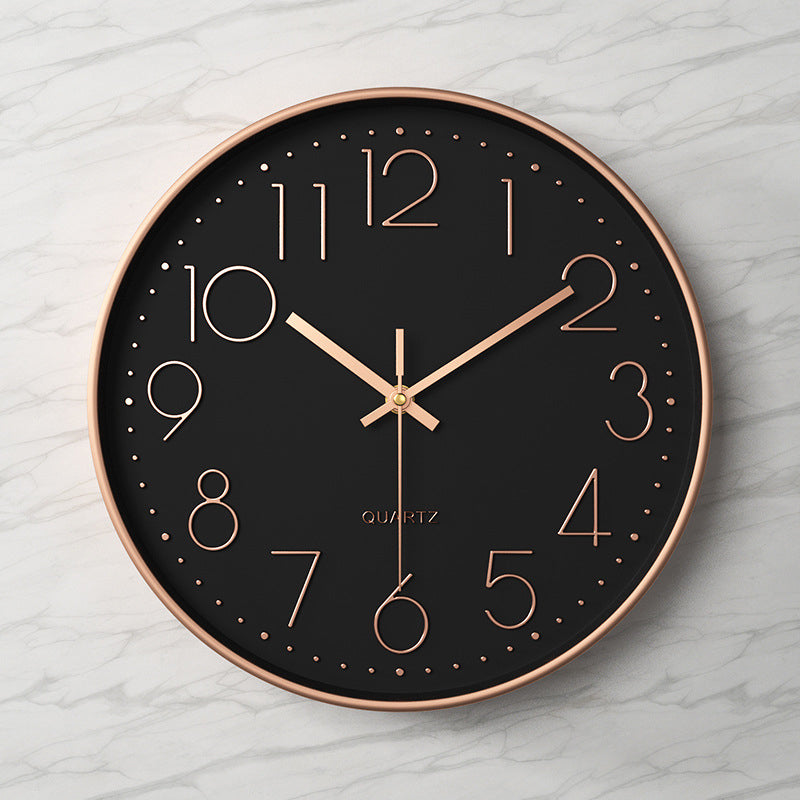 Moderne wandklok - 30,5 cm ABS met glazen afdekking
