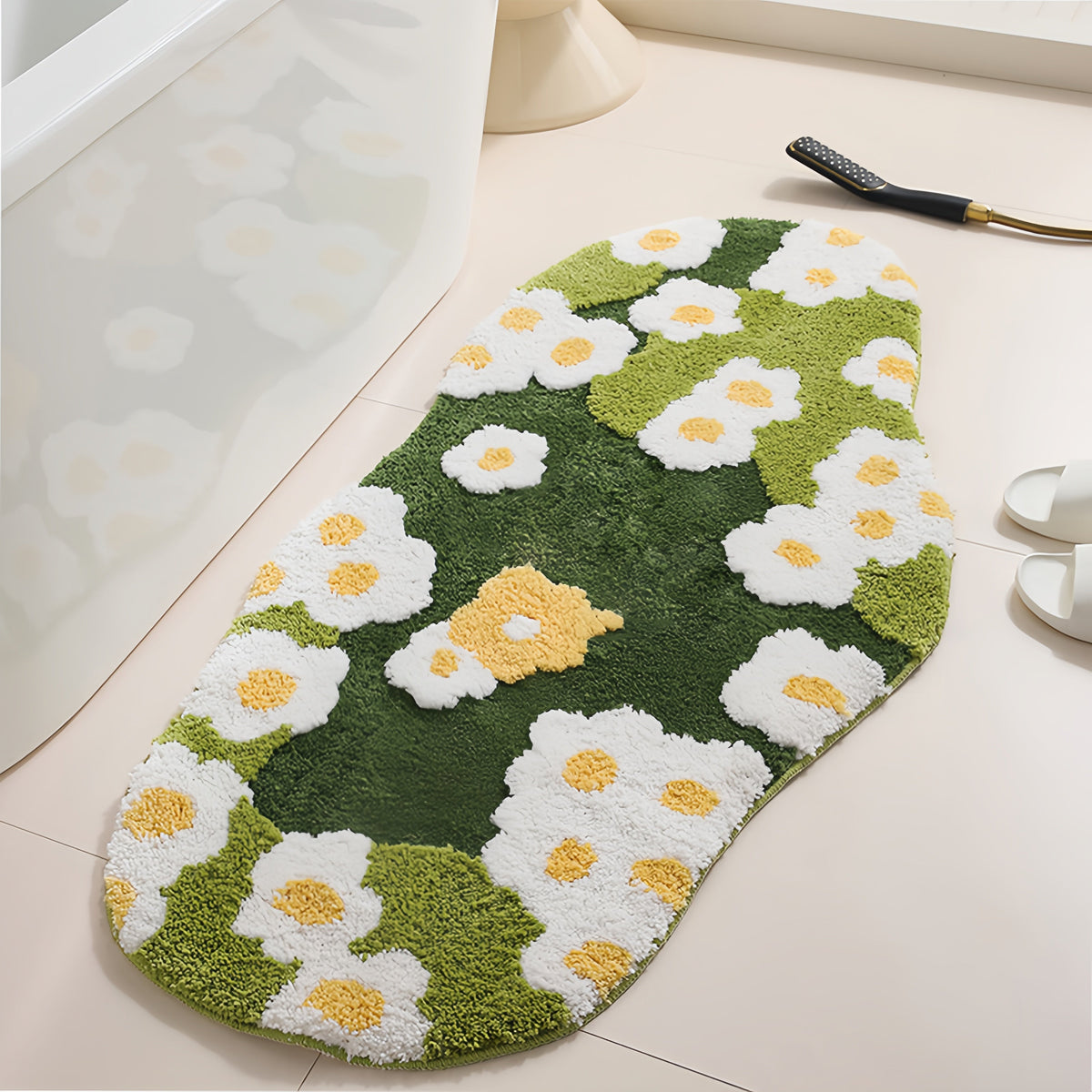 3D mosbadmat - Getufte polyester microvezel met TPR