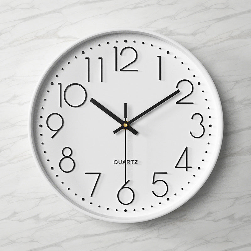 Moderne wandklok - 30,5 cm ABS met glazen afdekking