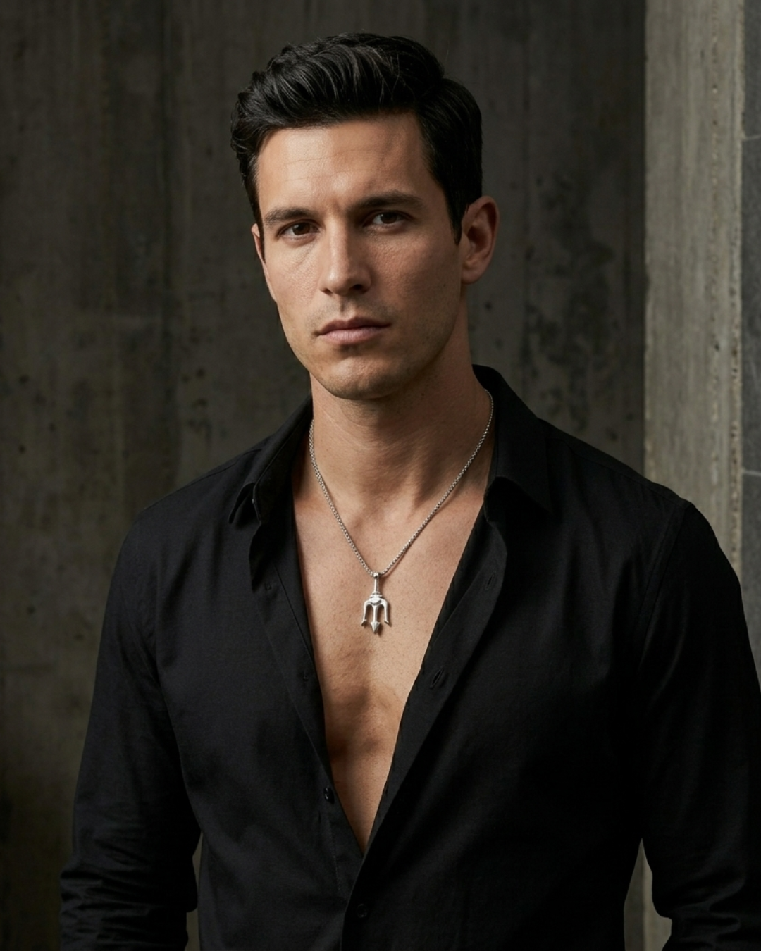 Ketting met Poseidon-hanger voor heren