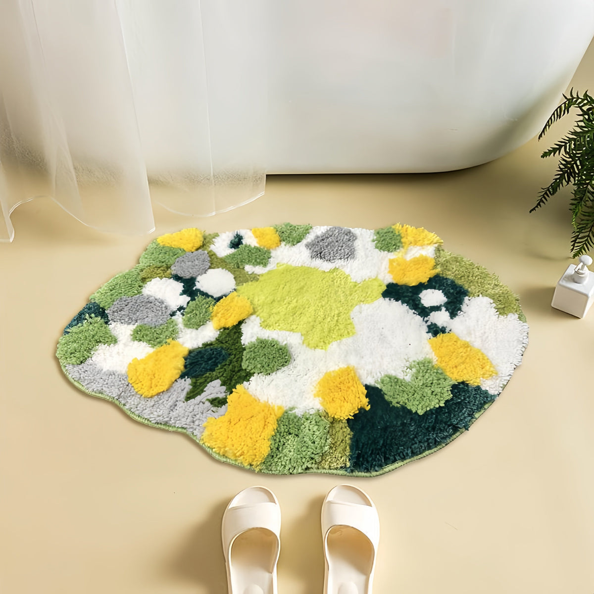 3D mosbadmat - Getufte polyester microvezel met TPR