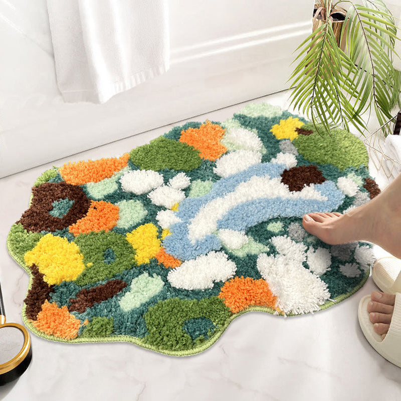 3D mosbadmat - Getufte polyester microvezel met TPR