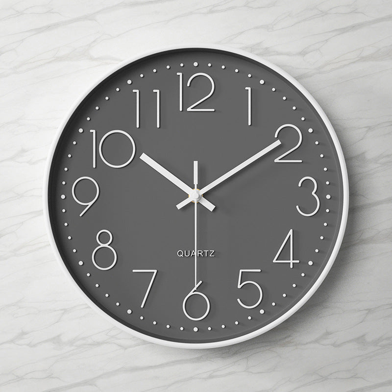 Moderne wandklok - 30,5 cm ABS met glazen afdekking