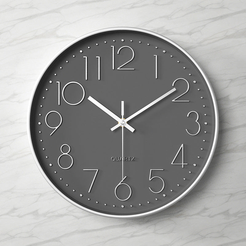 Moderne wandklok - 30,5 cm ABS met glazen afdekking