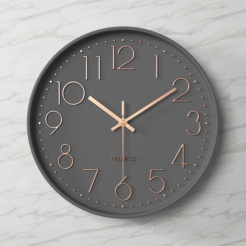 Moderne wandklok - 30,5 cm ABS met glazen afdekking