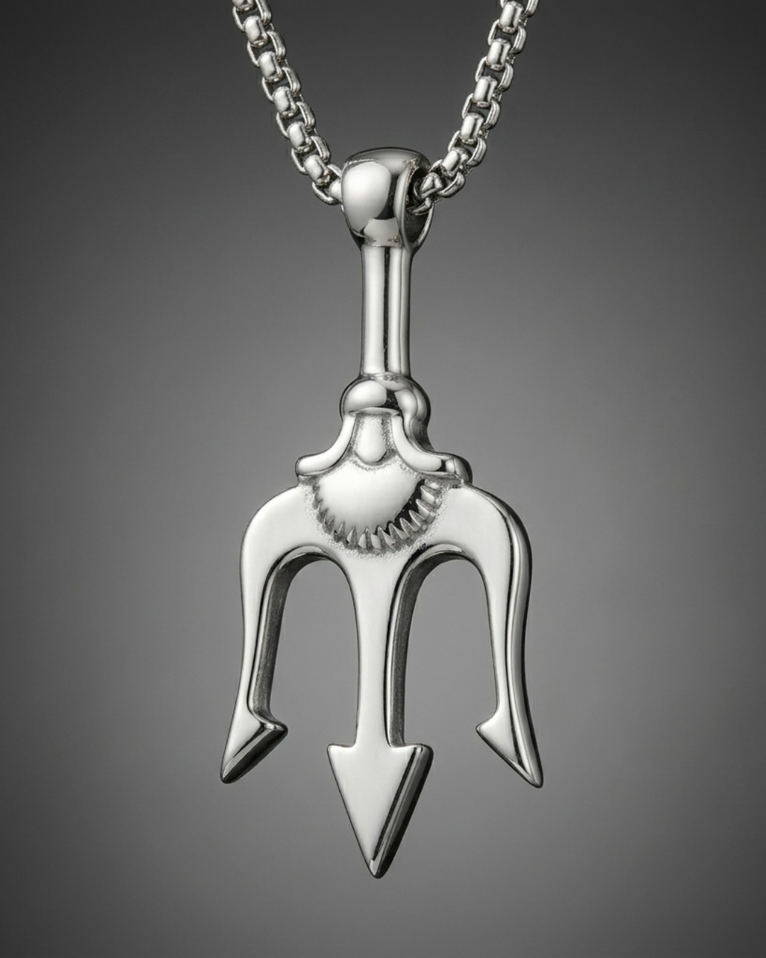Ketting met Poseidon-hanger voor heren