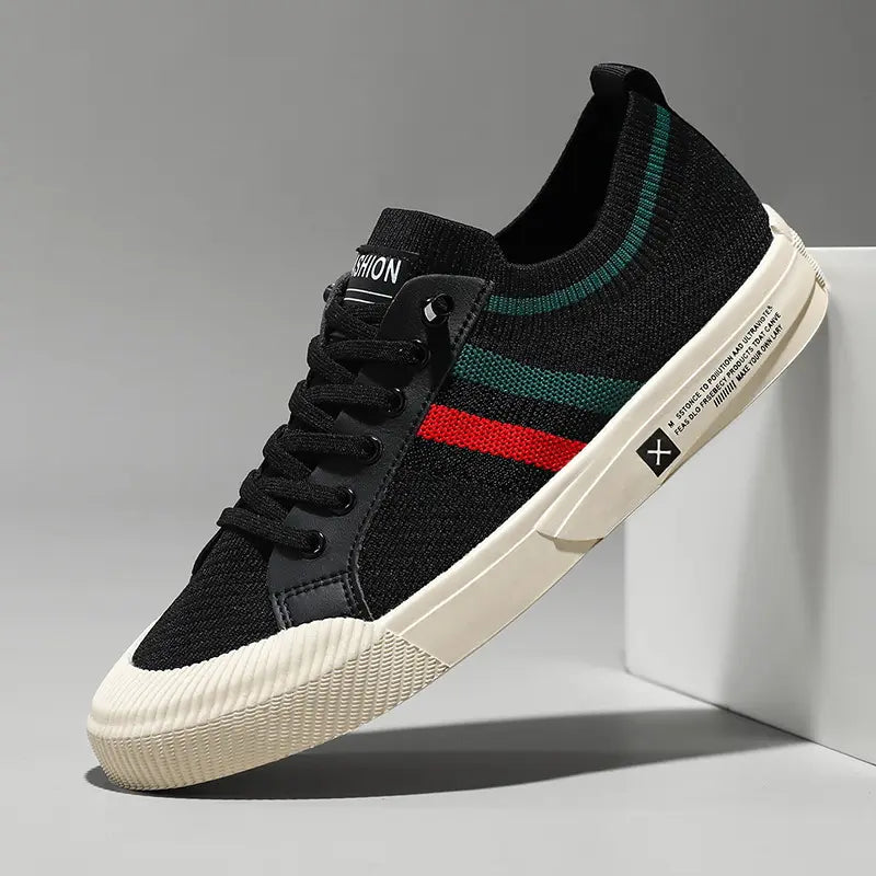 Retro sneakers met streepdetaillering voor heren