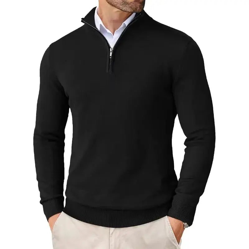 Klassieke half-zip trui voor heren