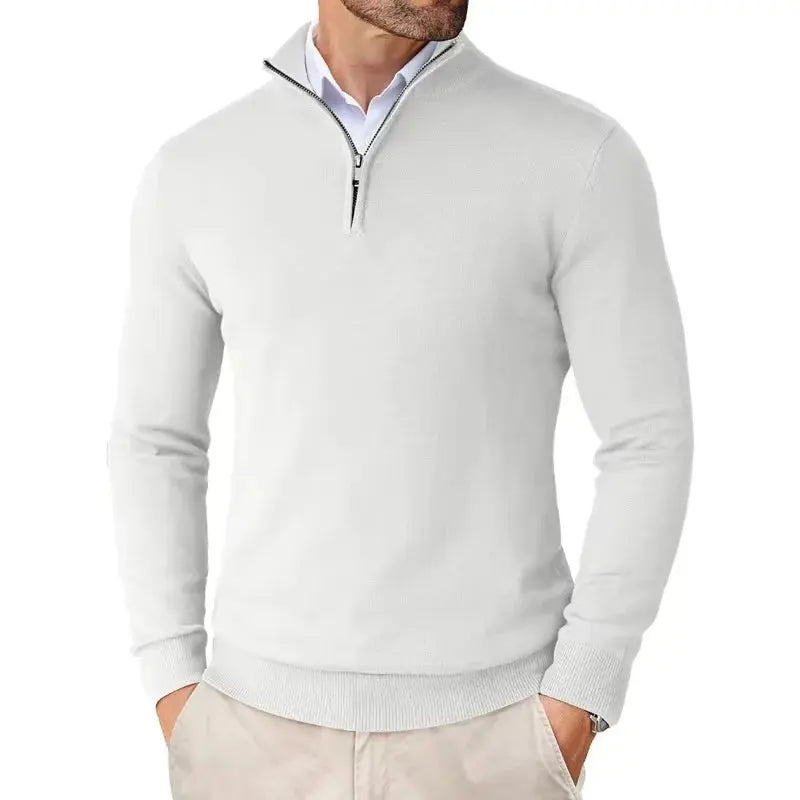 Klassieke half-zip trui voor heren
