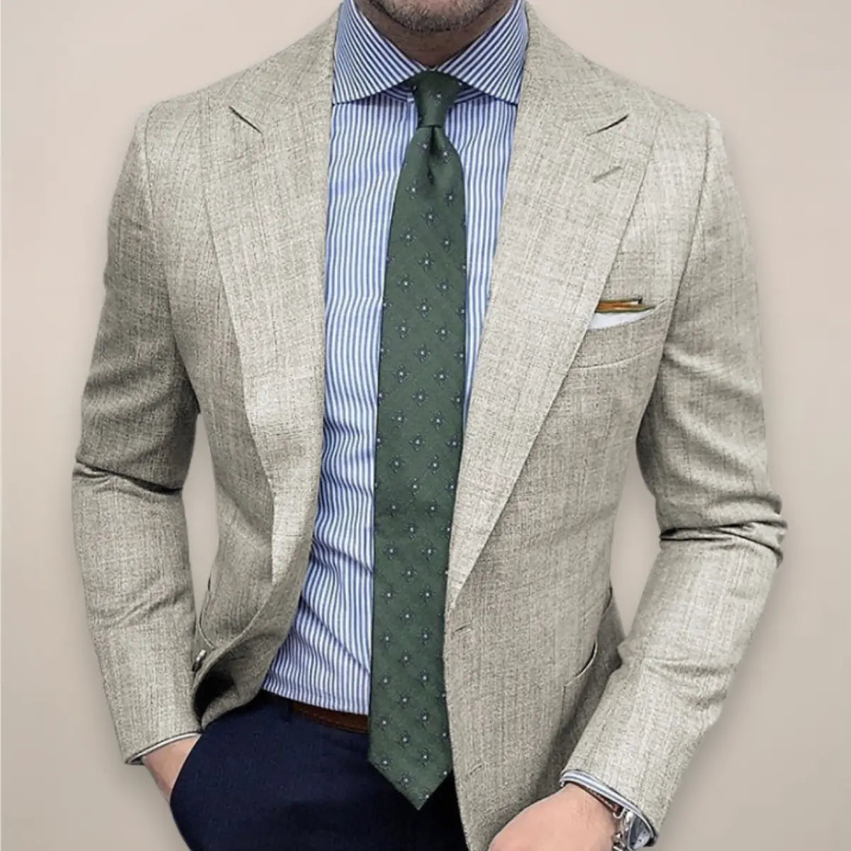 Getailleerde blazer voor heren