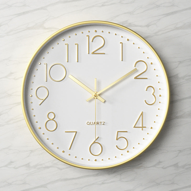 Moderne wandklok - 30,5 cm ABS met glazen afdekking