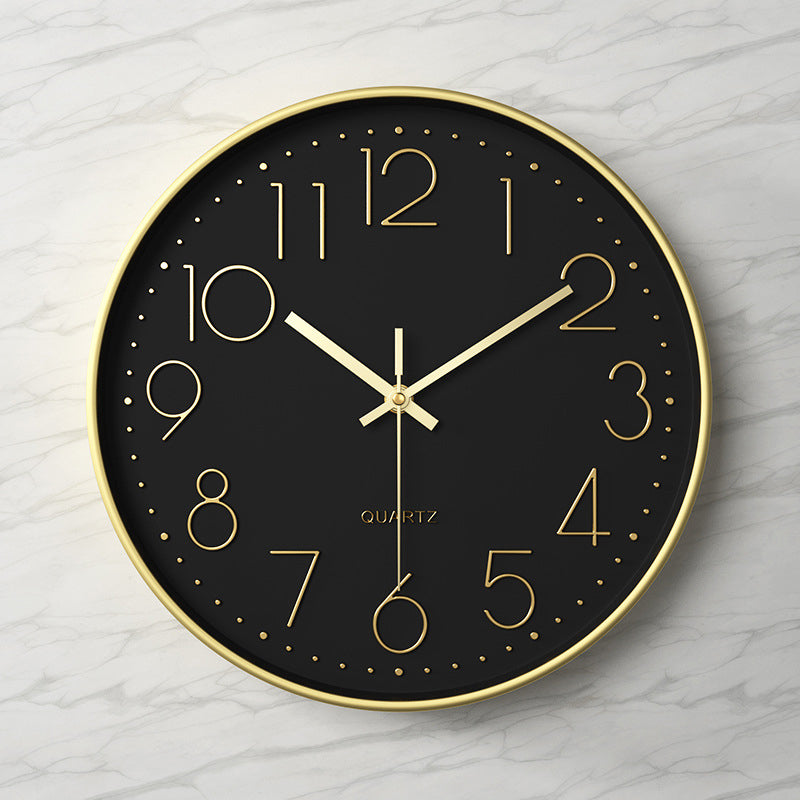 Moderne wandklok - 30,5 cm ABS met glazen afdekking