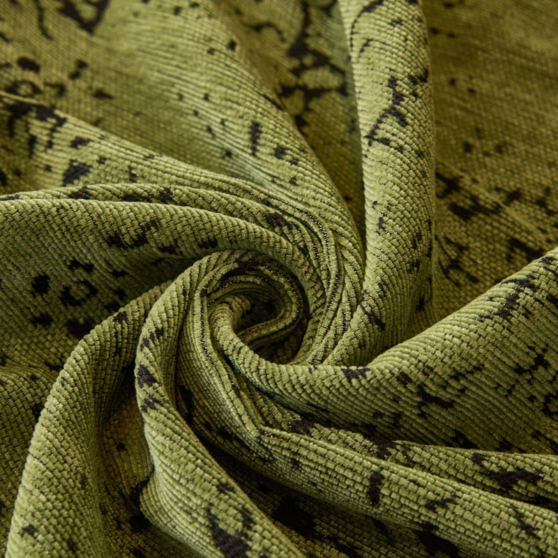 Chenille bankplaid - Bloemenjacquard met kwastjes