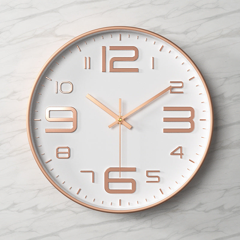 Moderne wandklok - 30,5 cm ABS met glazen afdekking