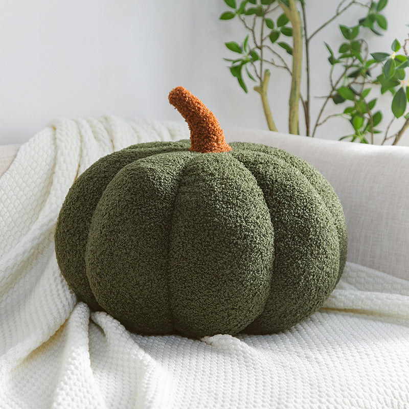 Pompoenkussen - Teddyfleece met PP-katoenvulling
