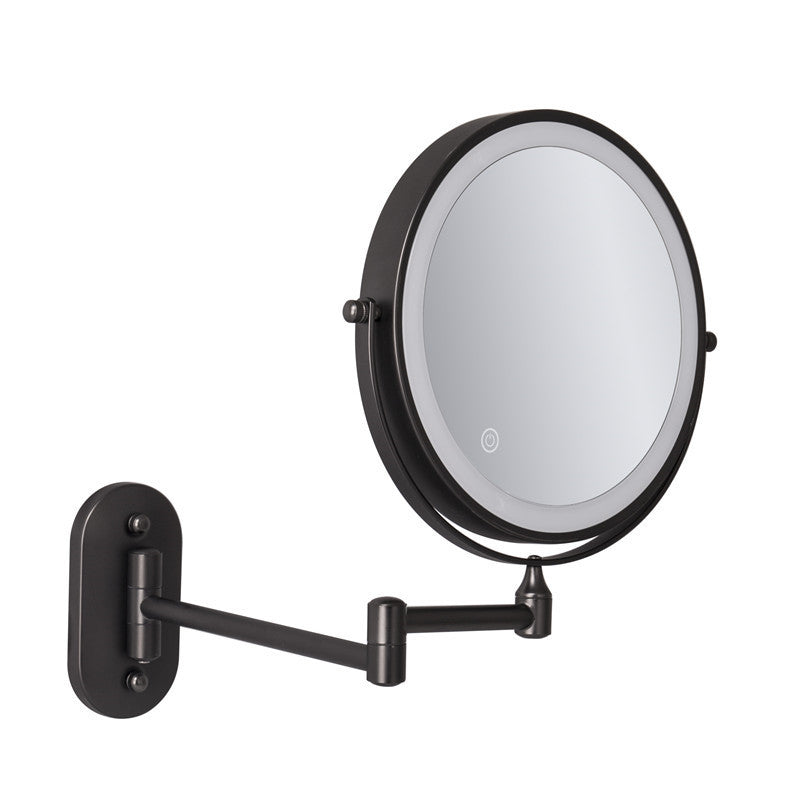 Scheerspiegel voor wandmontage - 1X/10X LED met 3 lichtstanden