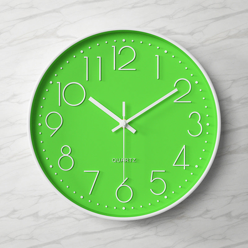Moderne wandklok - 30,5 cm ABS met glazen afdekking