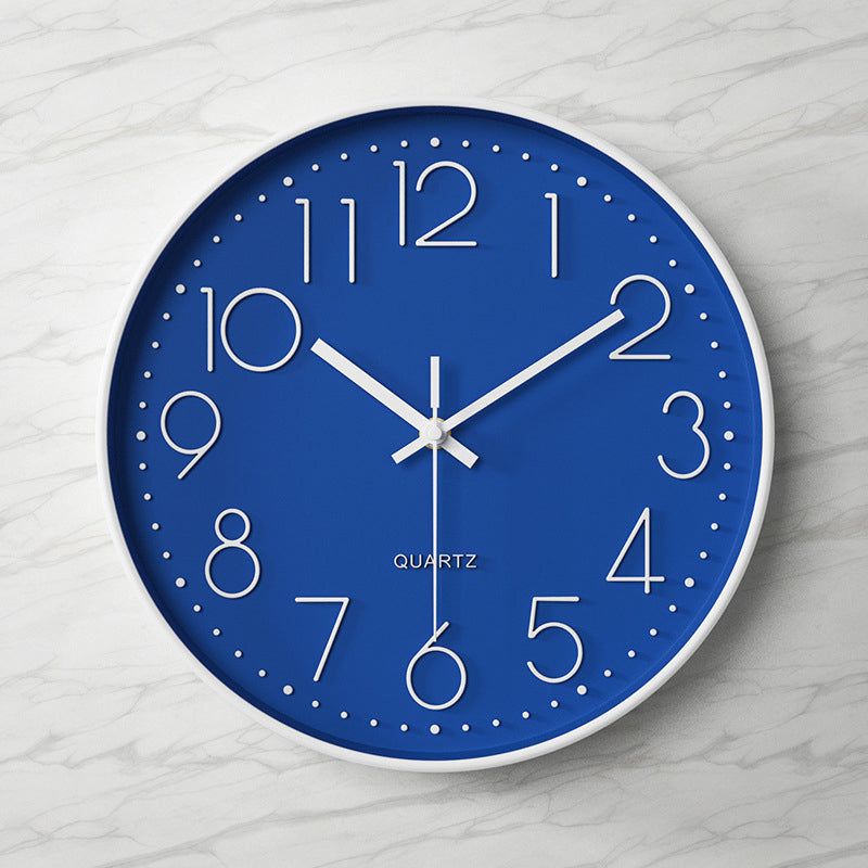 Moderne wandklok - 30,5 cm ABS met glazen afdekking