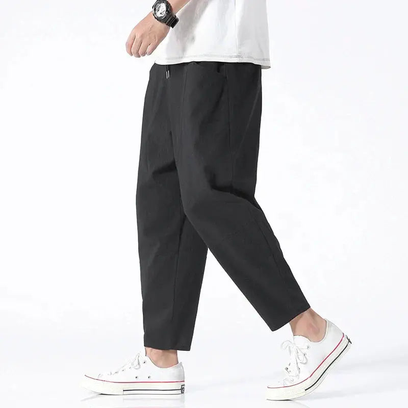 Cropped tapered broek voor heren