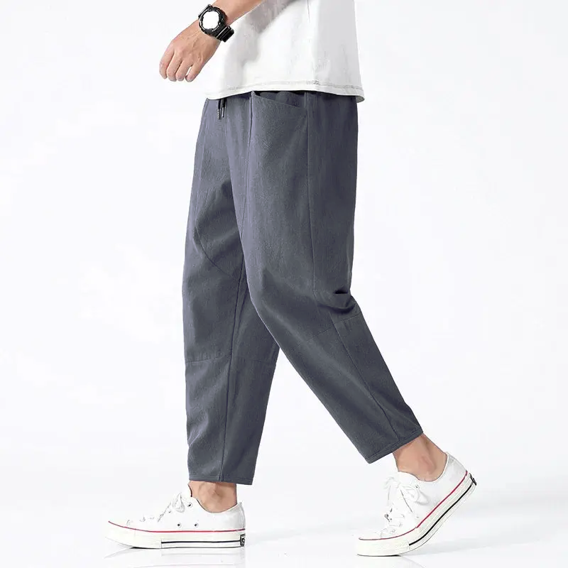 Cropped tapered broek voor heren