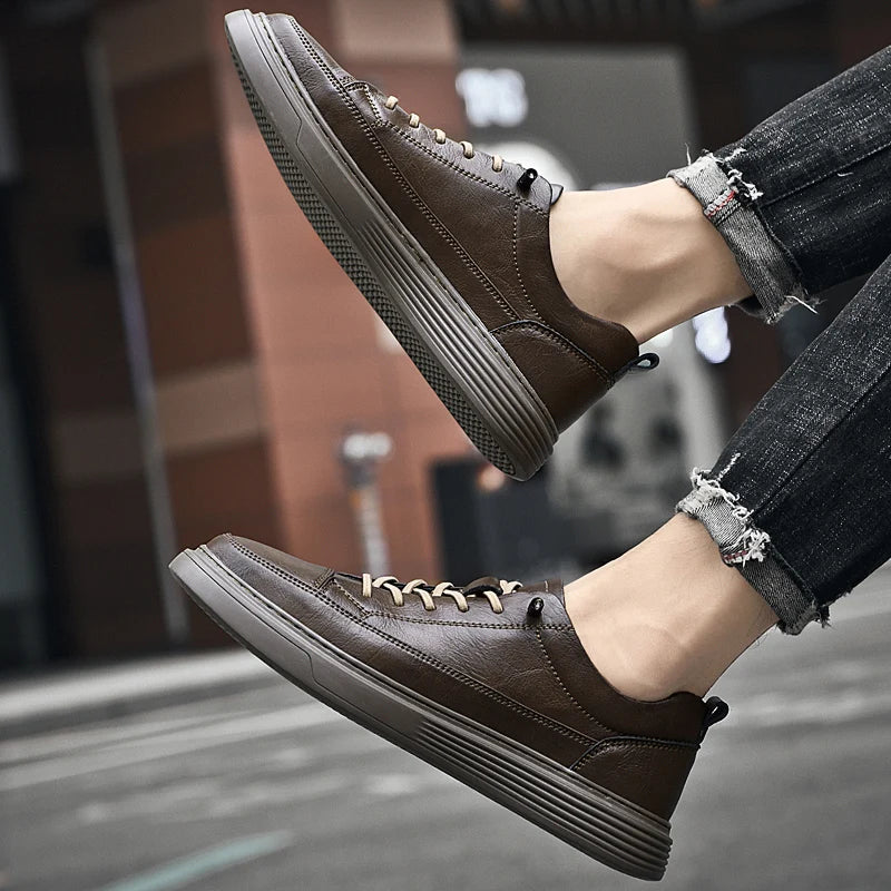 Zwarte lage sneakers voor heren