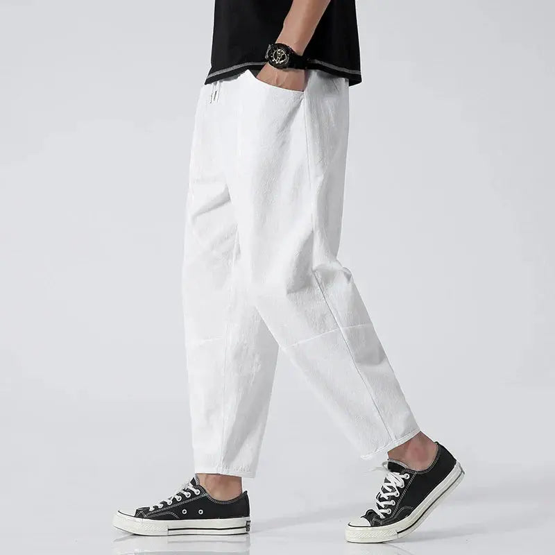 Cropped tapered broek voor heren