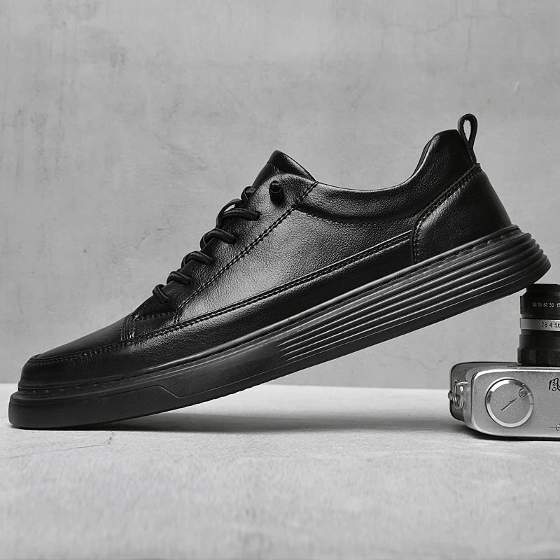 Zwarte lage sneakers voor heren